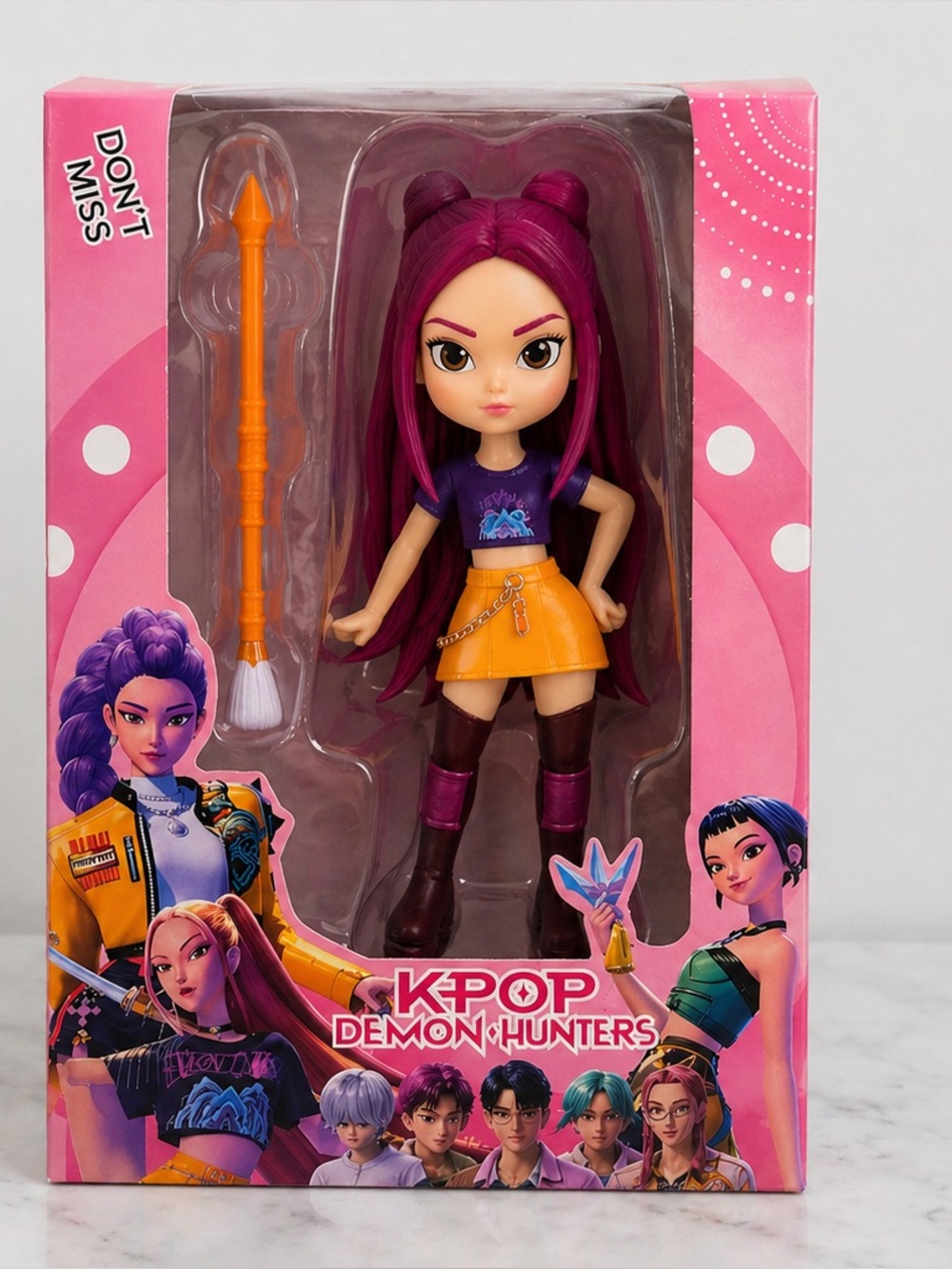 KPOP Demon Hunters Mira Fashion Doll Figure in Box